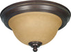 Nuvo Lighting - 60-1037 - Two Light Flush Mount - Castillo - Sonoma Bronze / Champagne