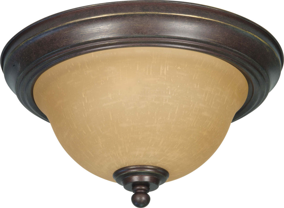 Nuvo Lighting - 60-1037 - Two Light Flush Mount - Castillo - Sonoma Bronze / Champagne