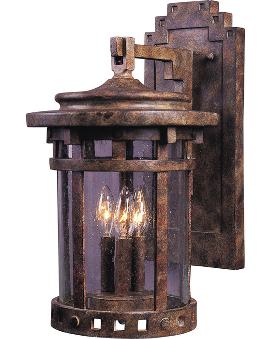 Maxim - 40034CDSE - Three Light Outdoor Wall Lantern - Santa Barbara VX - Sienna