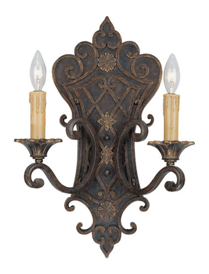 Savoy House - 9-0159-2-76 - Two Light Wall Sconce - Southerby - Florencian Bronze