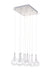 ET2 - E20116-18 - Nine Light Pendant - Larmes - Polished Chrome