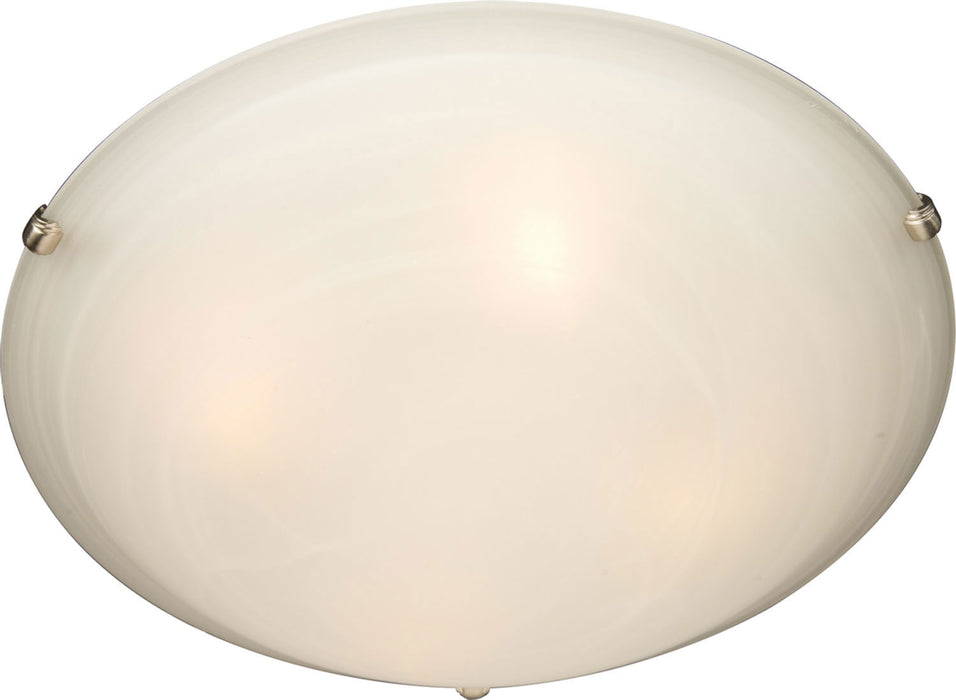 Maxim - 2680MRSN - Two Light Flush Mount - Malaga - Satin Nickel