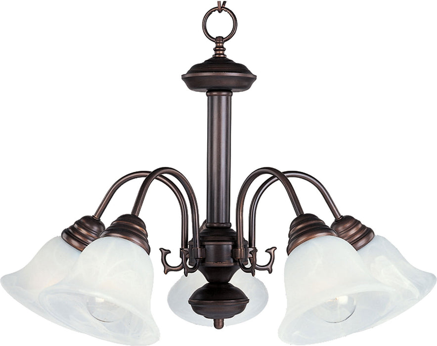 Maxim - 2698MROI - Five Light Chandelier - Malaga - Oil Rubbed Bronze