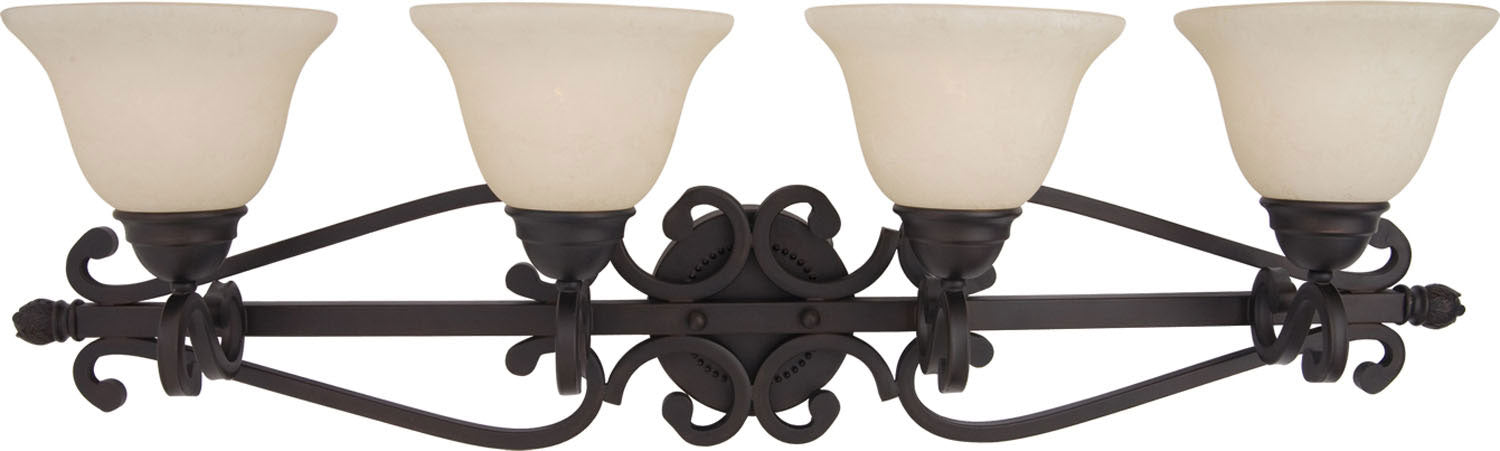 Maxim - 12214FIOI - Four Light Bath Vanity - Manor - Oil Rubbed Bronze