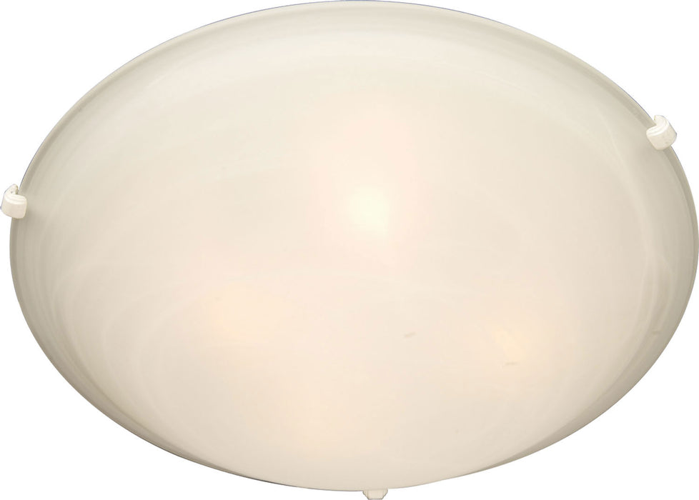 Maxim - 2681MRWT - Three Light Flush Mount - Malaga - White