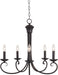 Maxim - 70005OI - Five Light Chandelier - Loft - Oil Rubbed Bronze