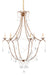 Currey and Company - 9048 - Six Light Chandelier - Lillian August - Rhine Gold
