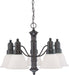 Nuvo Lighting - 60-3143 - Five Light Chandelier - Gotham - Mahogany Bronze