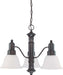 Nuvo Lighting - 60-3144 - Three Light Chandelier - Gotham - Mahogany Bronze