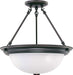 Nuvo Lighting - 60-3151 - Three Light Semi Flush Mount - Close to Ceiling Mahogany Bronze - Mahogany Bronze