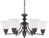 Nuvo Lighting - 60-3169 - Six Light Chandelier - Empire - Mahogany Bronze
