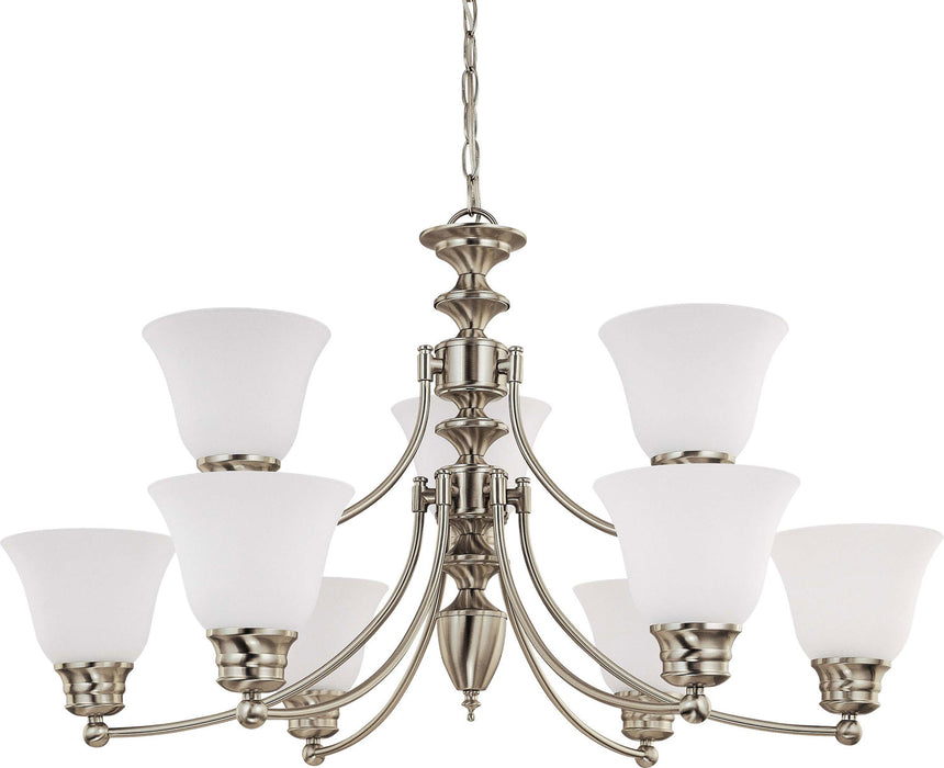 Nuvo Lighting - 60-3256 - Nine Light Chandelier - Empire - Brushed Nickel