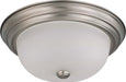 Nuvo Lighting - 60-3262 - Two Light Flush Mount - Close to Ceiling Brushed Nickel - Brushed Nickel