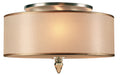 Crystorama - 9503-AB - Three Light Flush Mount - Luxo - Antique Brass