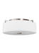 Generation Lighting. - FM313BS - Two Light Flush Mount - Sunset Drive - Brushed Steel