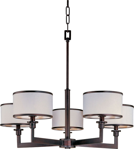 Maxim - 12055WTOI - Five Light Chandelier - Nexus - Oil Rubbed Bronze