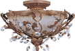 Maxim - 2859EG - Three Light Semi-Flush Mount - Elegante - Etruscan Gold