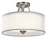 Kichler - 42386AP - Three Light Semi Flush Mount - Lacey - Antique Pewter