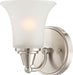 Nuvo Lighting - 60-4141 - One Light Vanity - Surrey - Brushed Nickel