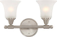 Nuvo Lighting - 60-4142 - Two Light Vanity - Surrey - Brushed Nickel