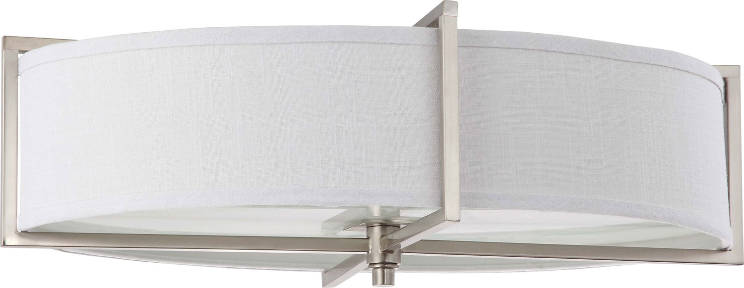 Nuvo Lighting - 60-4469 - Six Light Flush Mount - Portia - Brushed Nickel
