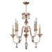 Lucas + McKearn - CH1111 - Eight Light Chandelier - Mignon - Gold, Silver and Cream