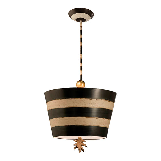 Lucas + McKearn - PD1019 - Pendant - Flambeau - Hand-Painted Black/Cream