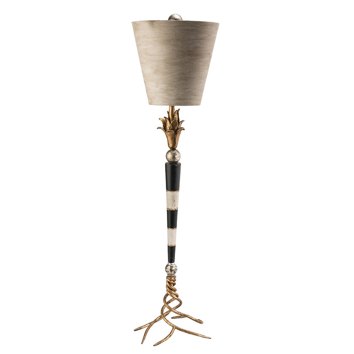 Lucas + McKearn - TA1027 - One Light Buffet Lamp - Flambeau - Black And Cream