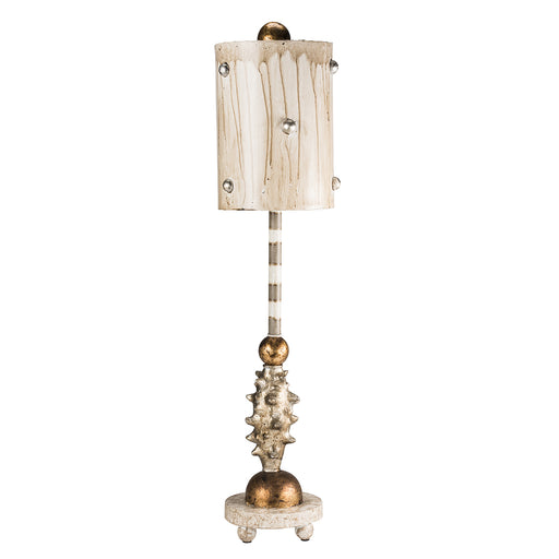 Lucas + McKearn - TA1032 - One Light Table Lamp - Pome - Cream And Putty Striped