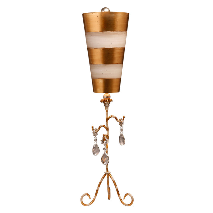 Lucas + McKearn - TA1038 - One Light Table Lamp - Tivoli - Cream And Gold Striped