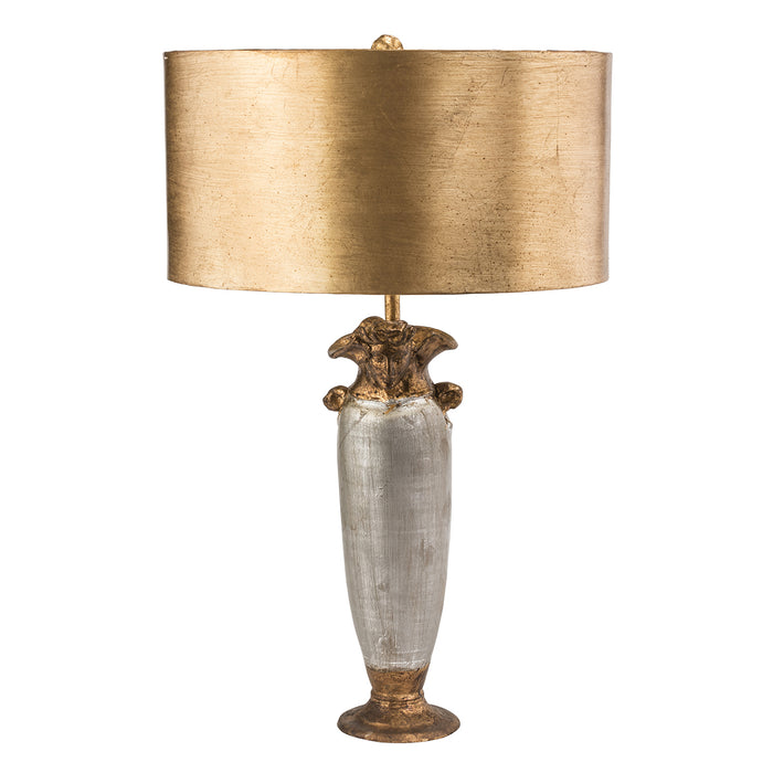 Lucas + McKearn - TA1126 - One Light Table Lamp - Bienville - Gold and silver leaf