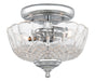 Crystorama - 55-SF-CH - Two Light Semi Flush Mount - Ceiling Mount - Polished Chrome