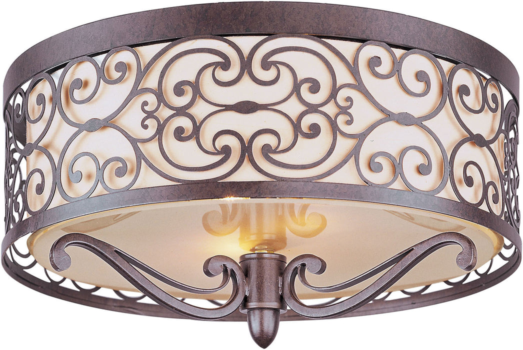 Maxim - 21151WHUB - Two Light Flush Mount - Mondrian - Umber Bronze