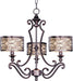 Maxim - 21153WHUB - Three Light Chandelier - Mondrian - Umber Bronze