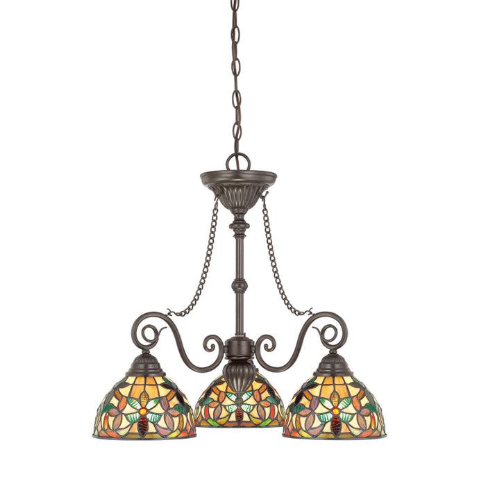 Quoizel - TFKM5103VB - Three Light Chandelier - Kami - Vintage Bronze