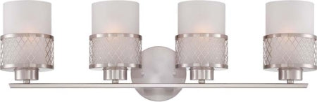 Nuvo Lighting - 60-4684 - Four Light Vanity - Fusion - Brushed Nickel