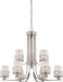 Nuvo Lighting - 60-4689 - Nine Light Chandelier - Fusion - Brushed Nickel