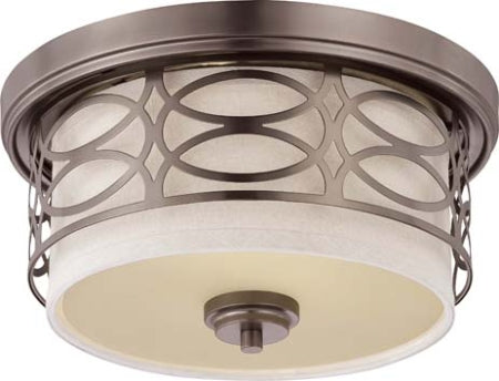 Nuvo Lighting - 60-4727 - Two Light Flush Mount - Harlow - Hazel Bronze