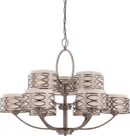 Nuvo Lighting - 60-4730 - Nine Light Chandelier - Harlow - Hazel Bronze