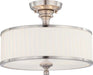 Nuvo Lighting - 60-4737 - Three Light Semi Flush Mount - Candice - Brushed Nickel