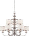 Nuvo Lighting - 60-4739 - Nine Light Chandelier - Candice - Brushed Nickel