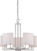 Nuvo Lighting - 60-4755 - Five Light Chandelier - Gemini - Brushed Nickel