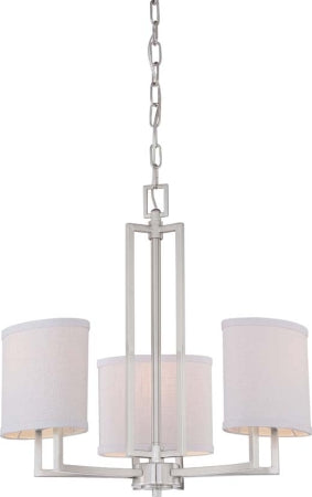 Nuvo Lighting - 60-4757 - Three Light Chandelier - Gemini - Brushed Nickel