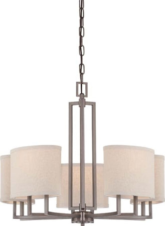 Nuvo Lighting - 60-4855 - Five Light Chandelier - Gemini - Hazel Bronze