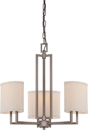 Nuvo Lighting - 60-4857 - Three Light Chandelier - Gemini - Hazel Bronze