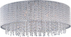 ET2 - E23132-10PC - Ten Light Flush Mount - Spiral - Polished Chrome