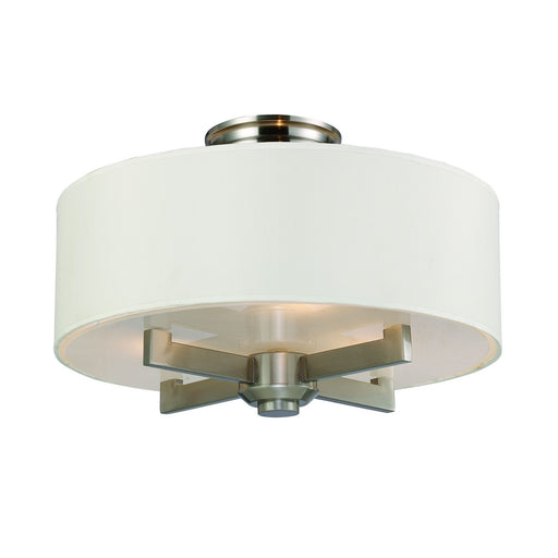 ELK Home - 20152/3 - Three Light Semi Flush Mount - Seven Springs - Satin Nickel