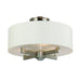 ELK Home - 20152/3 - Three Light Semi Flush Mount - Seven Springs - Satin Nickel