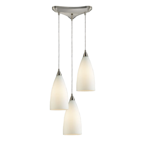 ELK Home - 2580/3 - Three Light Pendant - Vesta - Satin Nickel