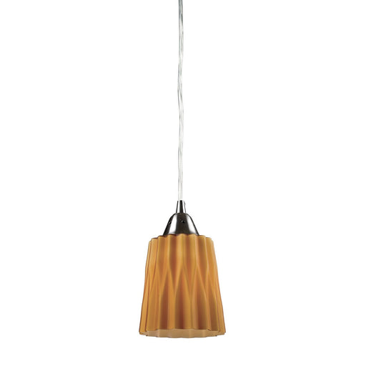 ELK Home - 31141/1AMB - One Light Mini Pendant - Angles - Satin Nickel